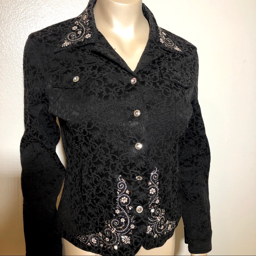 Christine Alexander Jacket w/Rhinestones Studs